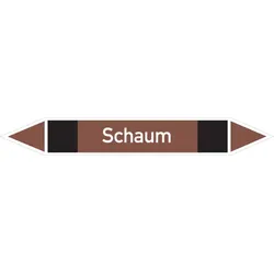 Rohrleitungskennzeichen Schaum - 270x37 mm Folie selbstklebend