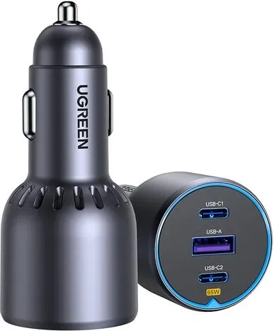 UGREEN 75 W Autoladegerät 2C1A, kompatibel mit iPhone 17/16/15, iPad Pro, Pixel 9, Samsung Galaxy S24/S23, Tab A8/S8