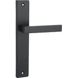 Domino Türgriff Blind Drückergarnitur Schwarz Türdrückergarnitur Qubik Black