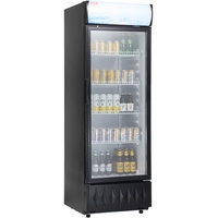VEVOR Glastür Kühlschrank Flaschenkühlschrank Getränkekühlschrank 275L