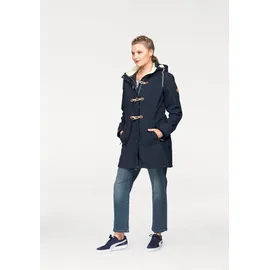 KangaROOS Softshelljacke KANGAROOS, Damen, Gr. 48, blau (marine), Softshell, Fellimitat: 100% Polyester. Obermaterial: 96% Polyester, 4% Elasthan.