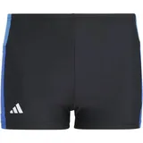 Adidas Colourblock 3-Streifen Boxer-Badehose Black / Bright Royal / Royal Blue 116