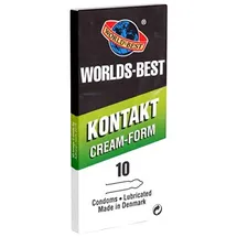 World's Best Cat Litter World's Best Kontakt Cream Form 10 Kondome, konturiert, 54mm breit