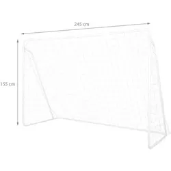 Fußballtor 2450 x 1550 x 800 NT8245 WEISS Einheitsgröße