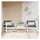 vidaXL Gartenstuhl 70 x 62 x 70,5 cm weiß 2 St.