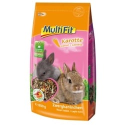 MultiFit für Zwergkaninchen mit Karotte 800 g