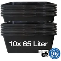 Hossi's Wholesale – 10 Stück Mörtelwanne 65 Liter für