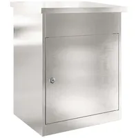 VidaXL Paketdrop-Box Schwarz inkl. Zeitungsfach