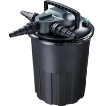 AquaForte CBF-12000 Druckfilter mit PL 24 Watt UV-C und Rückspülfunktion, Einfache Wartung, Max. Durchfluss 6 m3 pro Stunde, Max. Teich 12 m3, Größe Ø41 x 51 cm, Für Teiche ohne Koi-Fische