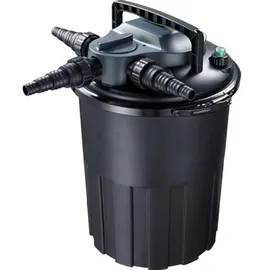 AquaForte CBF-12000 Druckfilter mit PL 24 Watt UV-C und Rückspülfunktion, Einfache Wartung, Max. Durchfluss 6 m3 pro Stunde, Max. Teich 12 m3, Größe Ø41 x 51 cm, Für Teiche ohne Koi-Fische