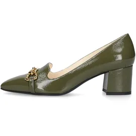 Henry Stevens Fay P55 Damen Gr. 39 (EU) - in grün, Lackleder, Schuhe Pumps, Damen Absatzschuh elegant handgefertigt, Lederschuh