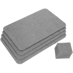 GRÄWE Platzmatten-Set, 4 Stück grau