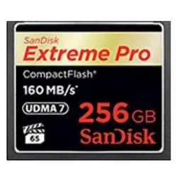 SanDisk Extreme Pro Flash-Speicherkarte 256 GB 933x/1067x CompactFlash UDMA 7 Mode