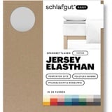 SCHLAFGUT Easy Spannbettlaken für Topper Jersey Elasthan 180 x 200 - 200 x 220 cm gray light