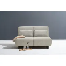 Ell + Ell Schlafsofa 2-Sitzer grau