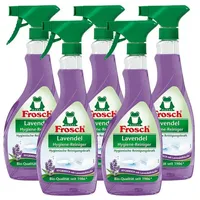 FROSCH 5x Frosch Lavendel Hygiene-Reiniger 500 ml Sprühflasche Spezialwaschmittel