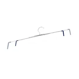 Relaxdays Spann-Kleiderbügel silber, 10 St.