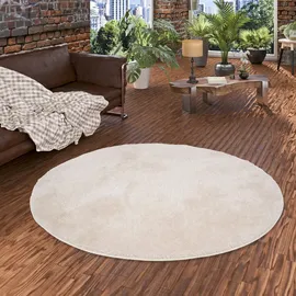 Snapstyle Hochflor Shaggy Teppich Feeling Mix Rund, (160 cm,