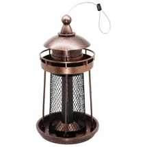 Hti-Living Vogelfutterspender Nessa Leuchtturm Metallic Gold