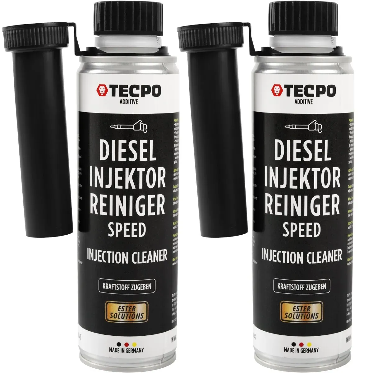 2x TECPO Diesel SPEED Injektor Reiniger Ester, 300 ml