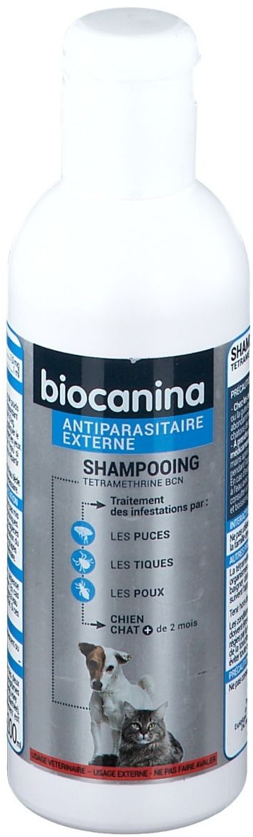 biocanina Shampooing Antiparasitaire externe 200 ml shampooing