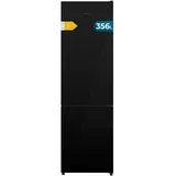 Cecotec Kühlschrank Kombi 356L Bolero CoolMarket Combi 356i Schwarzes Glas E. 200cm Höhe, 59,5 cm Breite, Klasse E, Multi Airflow Technologie, FreshnessFlex und HumidityFlex HUB