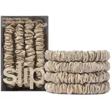Slip Silk Back To Basics Skinny Scrunchies Blonde Haargummi 4 Stk