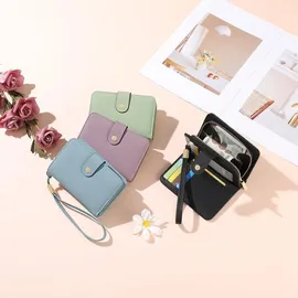 luxuskollektion Damen Geldbörse RFID-Schutz grün