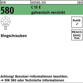 F. REYHER Nchfg. GmbH & Co. KG Ringschraube DIN 580 M56 C 15 E galvanisch verzinkt 1 Stück