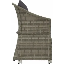 vidaXL Garten-Lounge-Set 2-tlg. grau