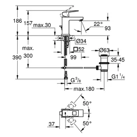 Grohe Eurocube S-Size supersteel 23127DC0