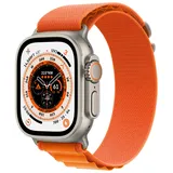 GPS+Cellular 49 mm Titaniumgehäuse, Alpine Loop orange L