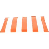 JAN KURTZ Fine Stuhlkissen 43 x 43 cm Orange/Weiß
