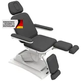 PROMAFIT Massageliege Kosmetikliege Therapieliege Elektrisch Höhenverstellbar "Beauty " (1-St), Länge: ca. 194 - 214 cm, Breite: ca. 58 cm (ohne Armlehne) schwarz