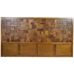 Bettkopfteil Romanteaka Teak Puzzle Betthaupt Ehebett Doppelbett Kopfteil Bettzubehör