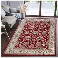 Orientteppich Oriente Teppich - Traditioneller Teppich Orient Rot, Mazovia, 140 x 200 cm, Geeignet für Fußbodenheizung, Pflegeleicht, Wohnzimmerteppich rot 140 x 200 cm