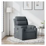 vidaXL Massagesessel Dunkelgrau Samt