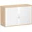 Geramöbel Rollladenschrank Holz 120 x 42,5 x 79,8 cm Silber/Buche abschließbar