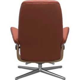 Stressless Stressless® Relaxsessel »Consul«, mit Cross Base, Größe S, M & L, Holzakzent Eiche, rot