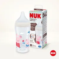 NUK Perfect Match Peppa Pig Flasche mit Temperaturkontrolle 3m+ 260 ml