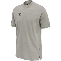 Hummel Move Grid Polo Shirt, Grey Melange XL