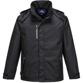 PORTWEST Outcoach-Jacke, Farbe: Schwarz, Größe: S, S555BKRS