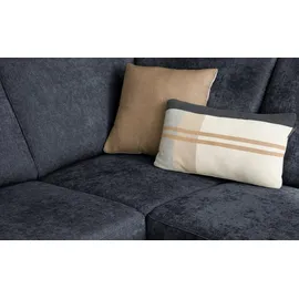 Max Schelling Eckcouch Flachgewebe 3-Sitzer Blau