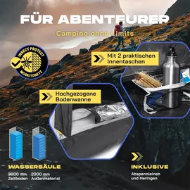 Lumaland Wurfzelt 4 Personen Weiß