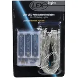Lex 20er LED Lichterkette batteriebetrieben warmweiss