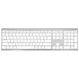 Macally ACEBTKEY-US, ultraschlanke Bluetooth Tastatur für Mac, PC, iOS und Android, US QWERTY Tasten-Layout