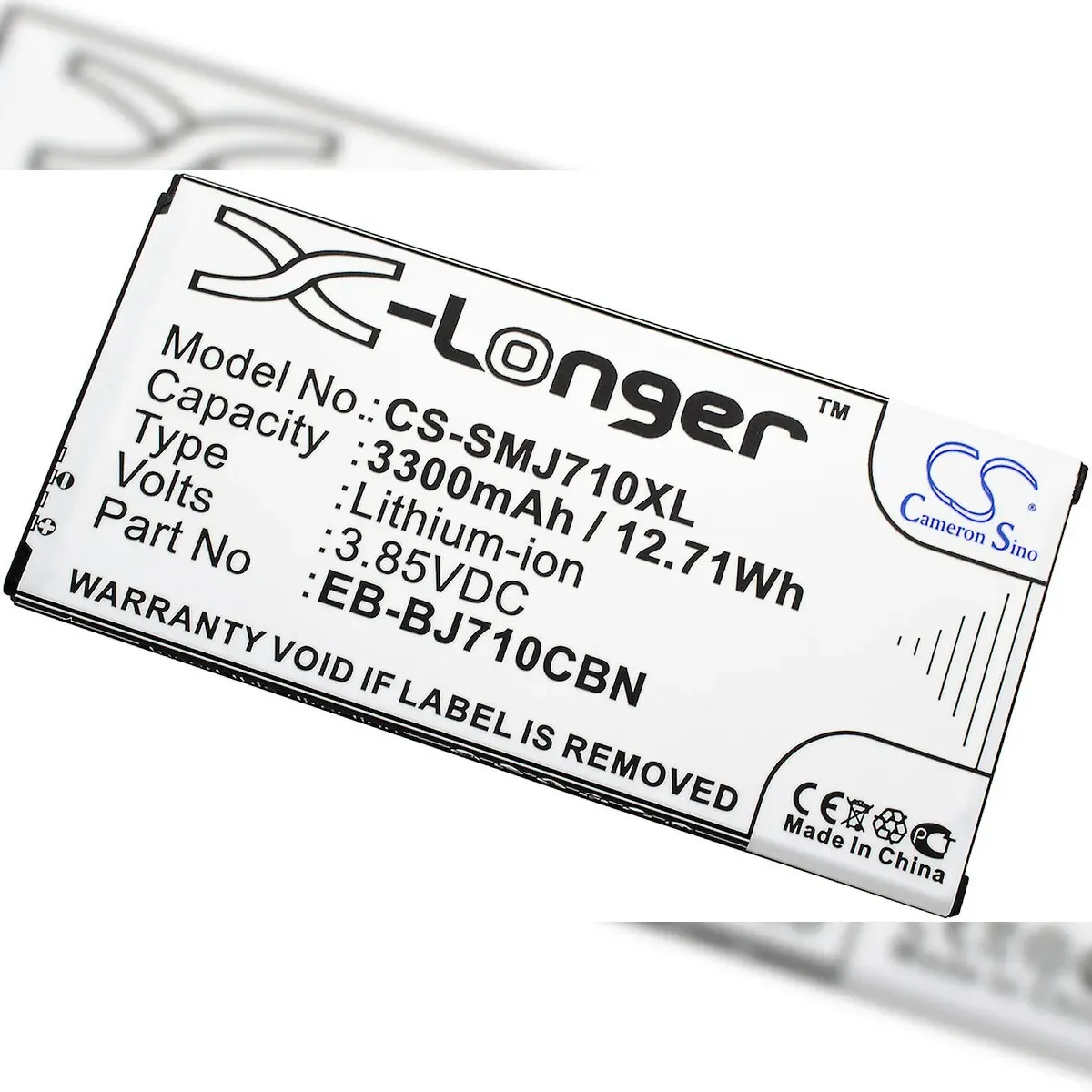 Powery Akku für Smartphone Samsung Galaxy J7 (2016)