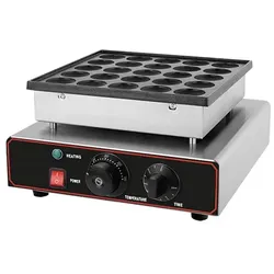 25 Poffertjes Backgerät Waffeleisen Backplatte Waffelbällchen