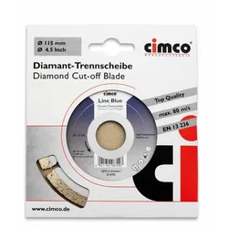 Cimco 208700, Schneidedisk, Flache Mitte, Mauerziegel, Leichtbeton, Sandstein, K