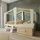 CaliCosy Hausbett CABANE 90 x 200 cm MDF weiß Eichedekor